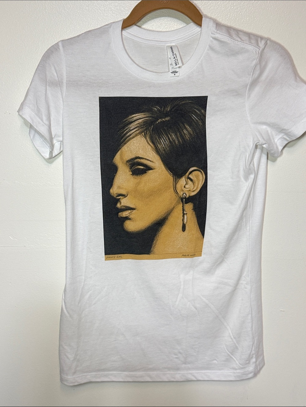 Funny Girl by Rob DeVries White TShirt